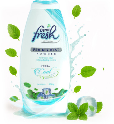 DERMIFRESH Extra Cool Powder Antibacterial Shield Against Itch Sweat Odour During Summers(150 g)