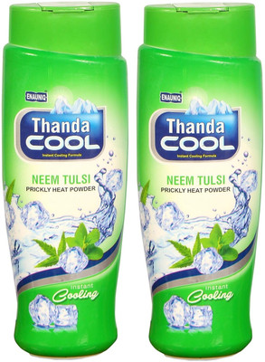 ENAUNIQ Thanda Cool Neem Tulsi Prickly Heat Powder(2 x 150 g)