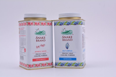 Snake Brand Heat Cooling Powder 140gms (Soft & Smooth & Refreshing) Pack of 2(2 x 70 g)