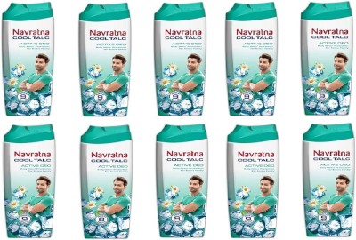 Navratna active deo cool tacl 50g pack of 10(10 x 50 g)