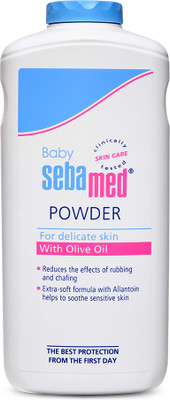 Sebamed Baby Powder| Olive Oil, Allantoin|Keeps skin fresh|absorbs sweat(400 g)