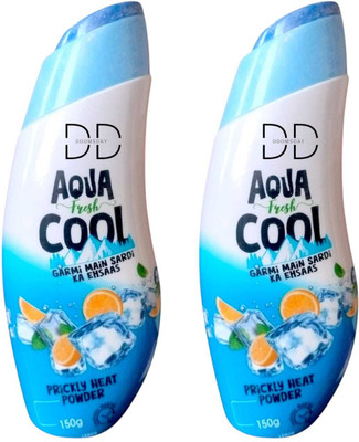 DOOMSDAY AQUA FRESH COOL PRICKLY HEAT POWDER PACK OF 2(2 x 150 g)