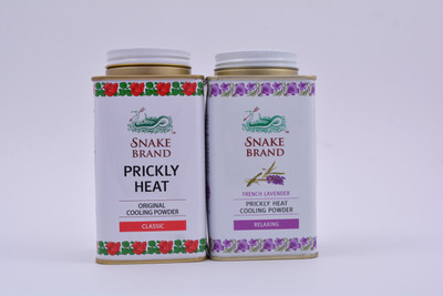 Snake Brand Snake Heat Cooling Powder 140gms (Classic & Relaxing) Pack of 2(2 x 140 g)