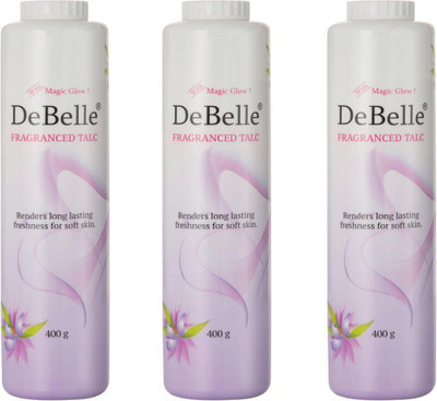 DeBelle Fragranced Talc Combo Pack Of 3, 400g Each(3 x 133.33 g)