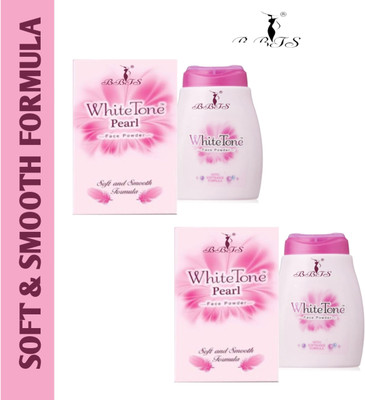 bbts White Tone Pearl Face Powder With Soft & Smooth Formula(2 x 30 g)