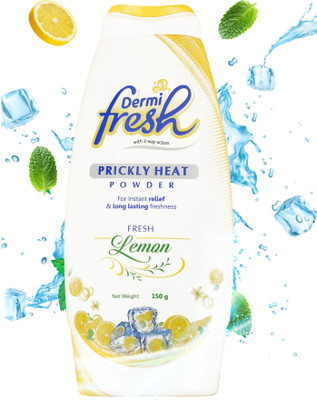 DERMIFRESH Soothing Lemon Powder for Summers Itch Sweat & Odor Control Feel Cool Fresh(150 g)