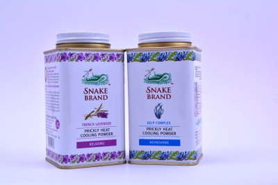 Snake Brand Snake Heat Cooling Powder 140gms (Relaxing & Refreshing) Pack of 2 (2 x 140 g)(2 x 140 g)