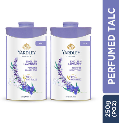 Yardley London English Lavender Perfumed Talcum Powder for Women(2 x 250 g)