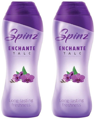 Spinz Enchante Perfumed Talc Long Lasting Freshness -(2 x 100 g)