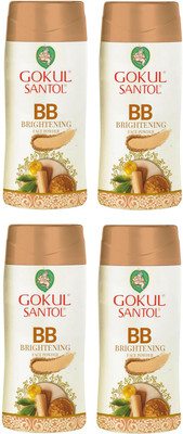 GOKUL Santol Sandalwood BB Powder - Natural Skin Enhancer with SPF - 30g *4(4 x 30 g)