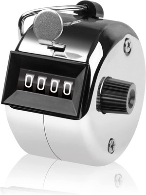 EIS Metal Hand Digital Tally Counter with Reset Knob Heavy Duty Material Digital Tally Counter(Steel Pack of 1)