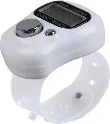 SKYZONE 5 Digit LCD Display Digital Finger Counter Digital Tally Counter ( Pack of 1) Digital Tally Counter(White Pack of 1)