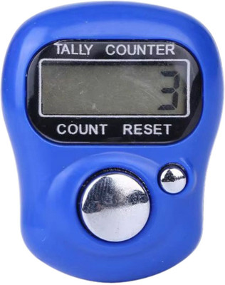 Luxurium decor Mini Hand Finger Ring Electronic Mantra Jaap Digital Tally Counter(Blue Pack of 10)
