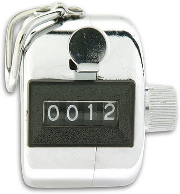 NK HOL ® Tally Counter Handheld Digit Number Lap Counter Analog Tally Counter(Silver Pack of 1)