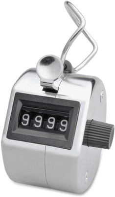 NK HOL Mantra Jap Digital Finger Counting Machine, God Name,Visitors@8 Analog Tally Counter(Silver Pack of 1)