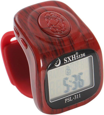 Fashion Appearance Digital Finger Rings LCD Timer Prayer Counter Clicker Digital Tally Counter(Maroon Pack of 1)