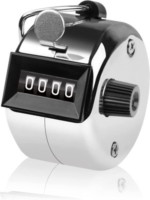 DeoDap 4-Digits Metal Hand Tally Counter | Mechanical Palm Counter | Handheld Counter Analog Tally Counter(Multicolor Pack of 1)