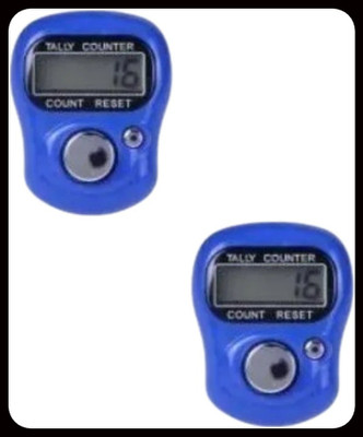 Hari Sharnam Finger Tally Counter _PO2|Multicolor_HS74 Digital Tally Counter(Multicolor Pack of 2)