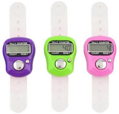 SHRILAKHDATARENTERPRISES Mini Digital Tally Counter Hand Finger Ring Number Count Pack Of 3 Digital Tally Counter(Multicolor Pack of 1)
