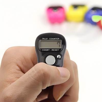 SHIMZAN Finger Tally Counter _po2_mutlicolor_TC71 Digital Tally Counter(Black Pack of 2)