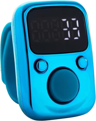Fashion Appearance Finger Featuring a Glow-in-The-Dark LED Screen and Rechargeable Battery Digital Tally Counter(Blue, Red, Blue, Grey Pack of 1 Piece)