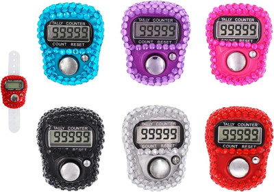 Aim Emporium Tasbeeh Counter With Bling Design Digital Tally Counter(Multicolor Pack of 5)