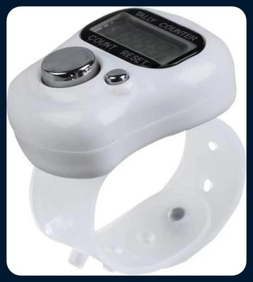 Hari Sharnam Finger Tally Counter _po2_mutlicolor_AP34 Digital Tally Counter(Black Pack of 2)