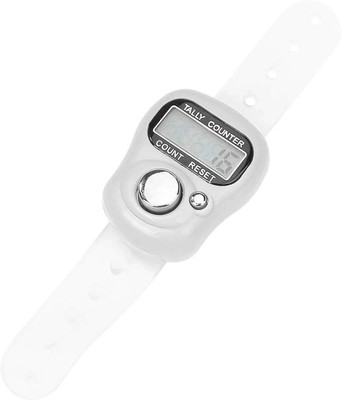 cilesis Finger Counter for Pooja Meditation Finger Ring Digital Electronic, Mantra Jaap Digital Tally Counter(White Pack of 1, Buyer Will Receive Any Colour Tasbeeh On Order (NO FIX COLOUR WILL COME))
