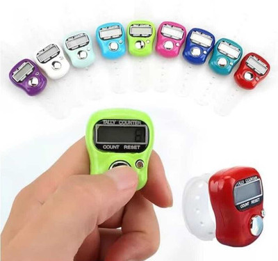 Jai Devi traders Multicolor Digital Finger Tally Counter (Pack of 10) Digital Tally Counter(Multicolor Pack of Unlimited)