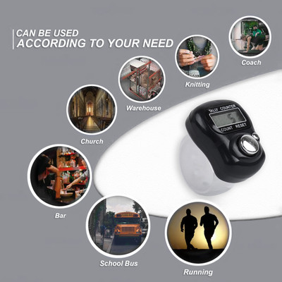 Aim Emporium Mini Hand Tally Counter Size Standard 5 Digits Digital Tally Counter(Black Pack of Mini Hand Tally Counter Size Standard 5 Digits)