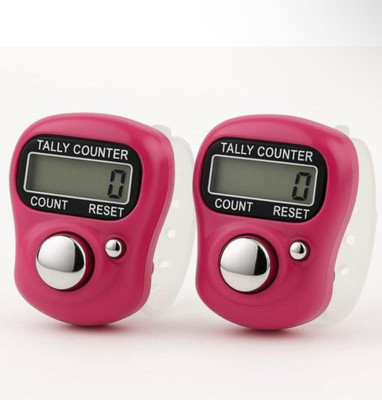 Radha Enterprises Digital Tally Counter(Pink Pack of 2)