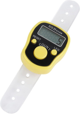 Fashion Appearance Digital Tally Counter(Yellow Pack of 1)