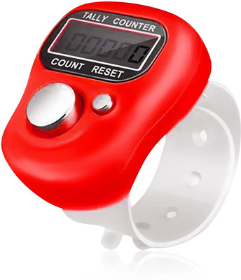 DEGNO Chanting machine for prayer mala jap counter digital finger ring counter nam jap Digital Tally Counter(Red Pack of 1)