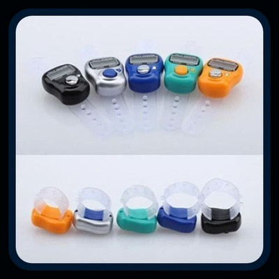 Hari Sharnam Finger Tally Counter _po2_multicolor_AK127 Digital Tally Counter(Multicolor)