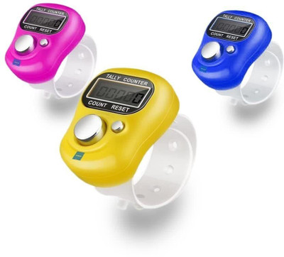 PREP PARTNERS “Digital Counting Device – Handheld Electronic Tally Counter with Clear Display Analog Tally Counter(Multicolor Pack of 0000)