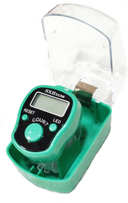 Hari Sharnam Digital hand Tally Counter/ Hand Tally Counter / Jaap Mala Digital Tally Counter(Green Pack of 1)