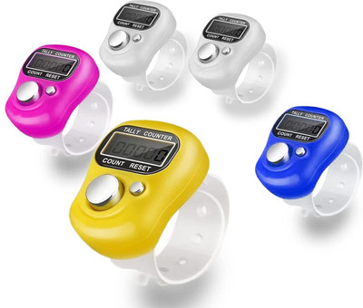 Bluedeal Tally Electronic Finger Counter,Digit LCD Electronic Digital Display Digital Tally Counter(Multicolor Pack of 3)