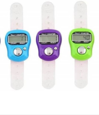 HMSA ManualHandFinger refereeumpire,scorercoach jaapMachine inVariousCountingPurpose Digital Tally Counter(Multicolor Pack of 3)