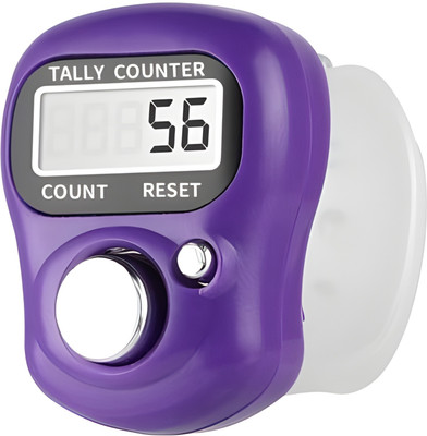 DEGNO Mini finger jaap counter mala tasbih chanting machine telly counter name jaap Digital Tally Counter(Purple Pack of 1)