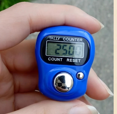 Luxurium decor Adjustable Digital Finger Counter for Tasbeeh and Meditation Digital Tally Counter(Multicolor Pack of 1)