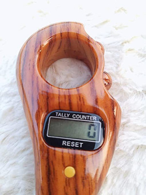 KESHAVART Plastic Digital Finger Cunter Machine Mantra Jap Count God Name Digital Tally Counter(Multicolor)