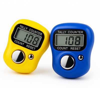 DEGNO digital finger counter digital tasbih jap mantar counter chanting counting Digital Tally Counter(Multicolor Pack of 2)