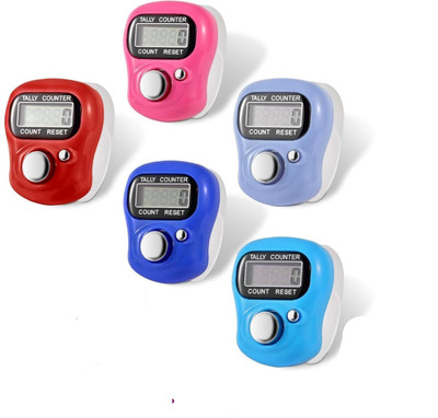 Prifakt Digital Electronic mini Tally Counter Mantra Jap Mala Prayer Digital Tasbih Digital Tally Counter(Multicolor Pack of 5)