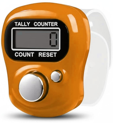 DEGNO chanting machine for prayer digital name jaap counter mantar counting machine Digital Tally Counter(Orange Pack of 1)