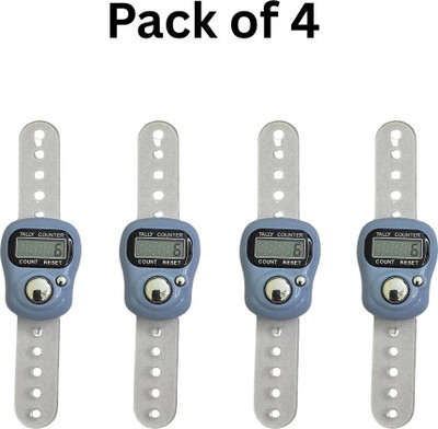 Baringo Digital Finger Tally Counter with LED Display for Counting, Mantra & Exercise Digital Tally Counter(Multicolor Pack of 4)