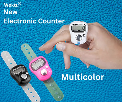 WEKTU WEKTU Digital Tally Counter for Jaap, Tasbeeh, Exercise – 1PC11 Digital Tally Counter(Multicolor Pack of 3)