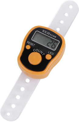 Fashion Appearance Digital Tally Counter(Orange, White Pack of 1)