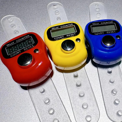 JOMINO Tally Mantra Jap Hand Finger Counting Machine Number Clicker Mala Japa Counter Digital Tally Counter(Multicolor Pack of 3)