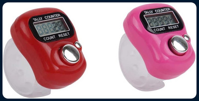Hari Sharnam Finger Tally Counter _po2_multicolor_AK18 Digital Tally Counter(Green Pack of 2)