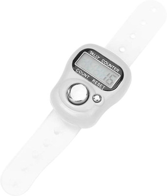 DEGNO Electronic digital counting machine digital tasbih mantar finger ring jaap Digital Tally Counter(White Pack of 1)